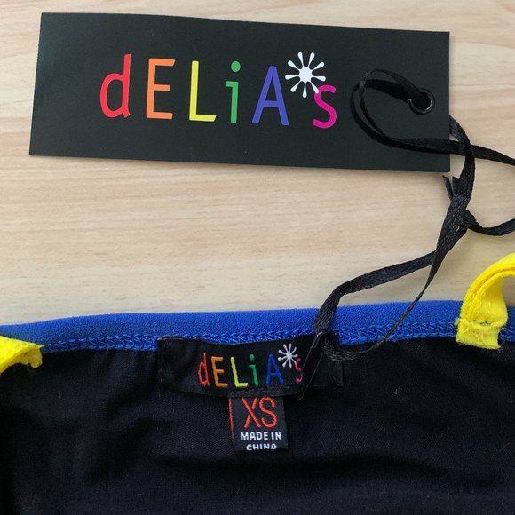 dELiA*s primary color block crop top delias xs - Picture 3 of 5